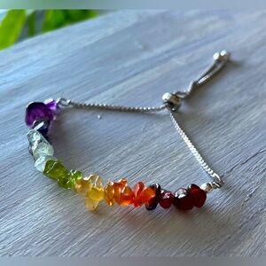 NWOT Chakras Bracelet with bolo clasp